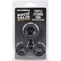 TRIPLE STAMINA RING WITH METAL BEADS