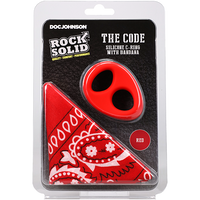 THE CODE - C-RING WITH BANDANA RED/BLACK