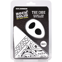 THE CODE - C-RING WITH BANDANA WHITE/BLACK