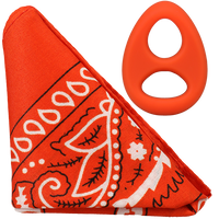 THE CODE - C-RING WITH BANDANA ORANGE/BLACK