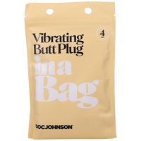 Vibrating Butt Plug In A Bag - 4 inch