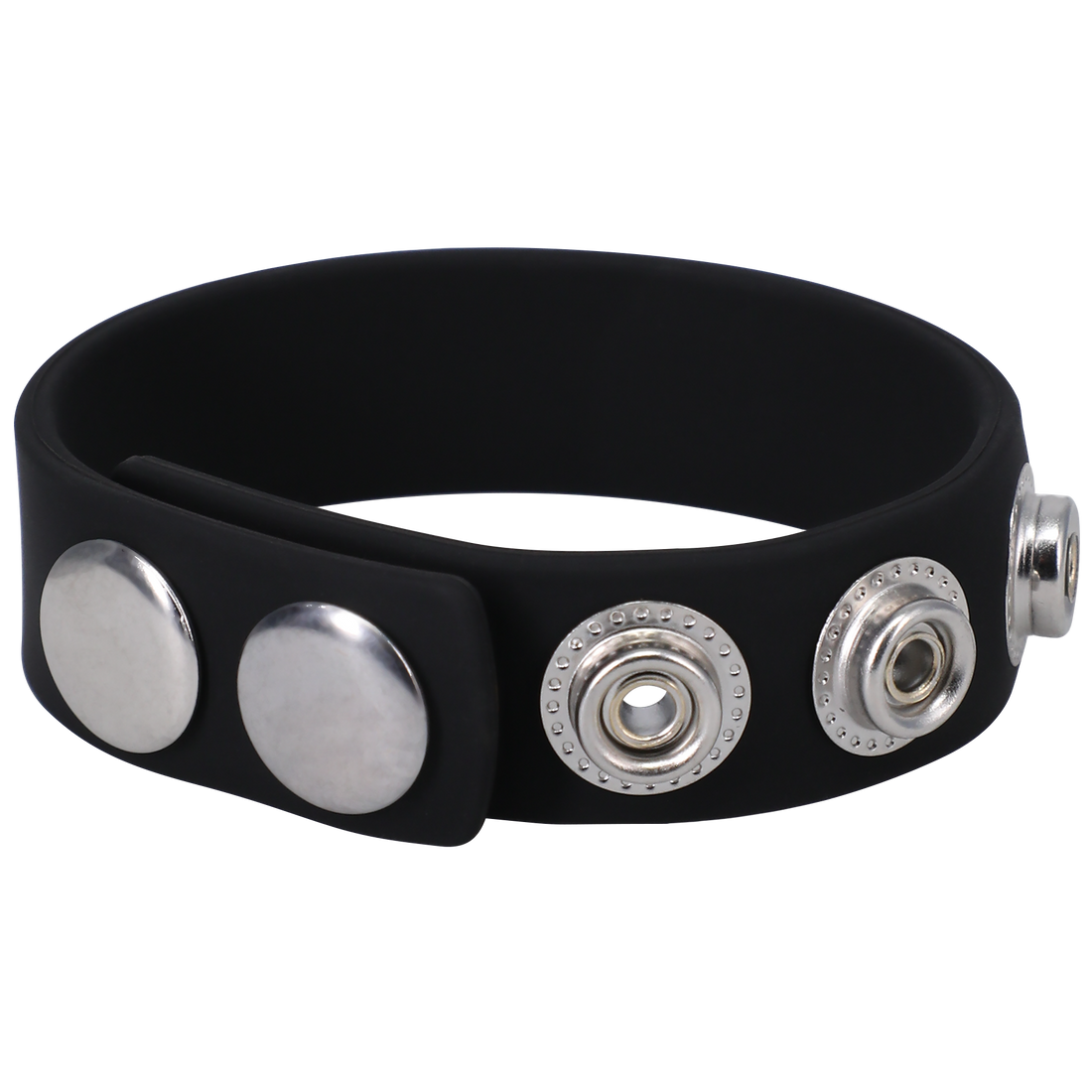 5-SNAP (ADJUSTABLE) BLACK SILICONE