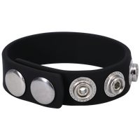 5-SNAP (ADJUSTABLE) BLACK SILICONE