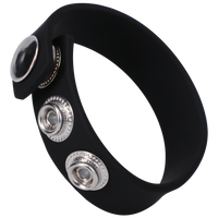3-SNAP (ADJUSTABLE) BLACK SILICONE