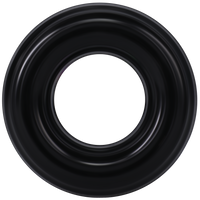 RIBBED DONUT BLACK
