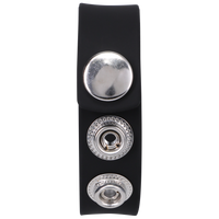 3-SNAP (ADJUSTABLE) BLACK SILICONE