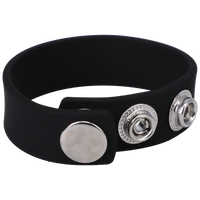 3-SNAP (ADJUSTABLE) BLACK SILICONE
