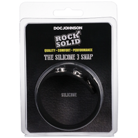 3-SNAP (ADJUSTABLE) BLACK SILICONE