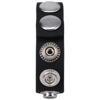 5-SNAP (ADJUSTABLE) BLACK SILICONE