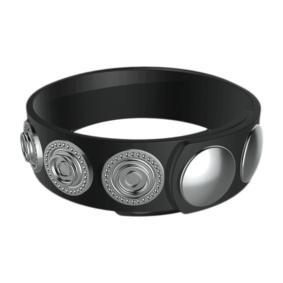 5-SNAP (ADJUSTABLE) BLACK SILICONE