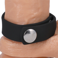 3-SNAP (ADJUSTABLE) BLACK SILICONE