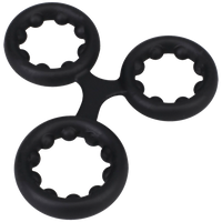 TRIPLE STAMINA RING WITH METAL BEADS