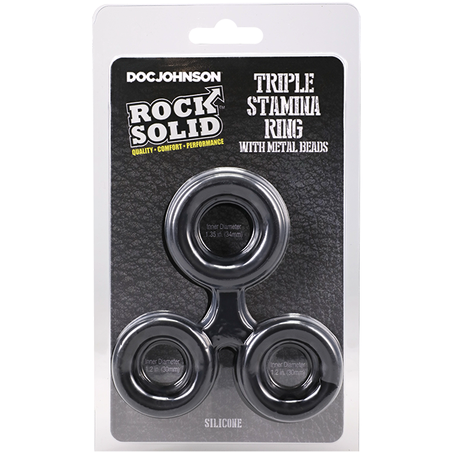 TRIPLE STAMINA RING WITH METAL BEADS