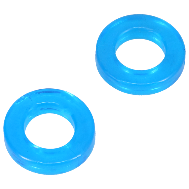 DOUBLE PACK COCK RINGS - BLUE