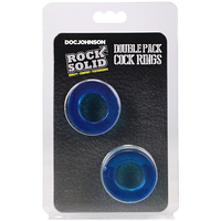DOUBLE PACK COCK RINGS - BLUE