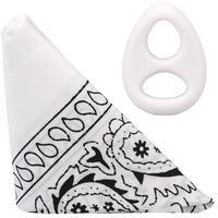 THE CODE - C-RING WITH BANDANA WHITE/BLACK