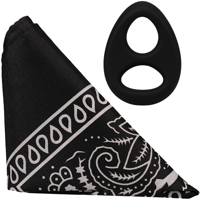 THE CODE - C-RING WITH BANDANA BLACK