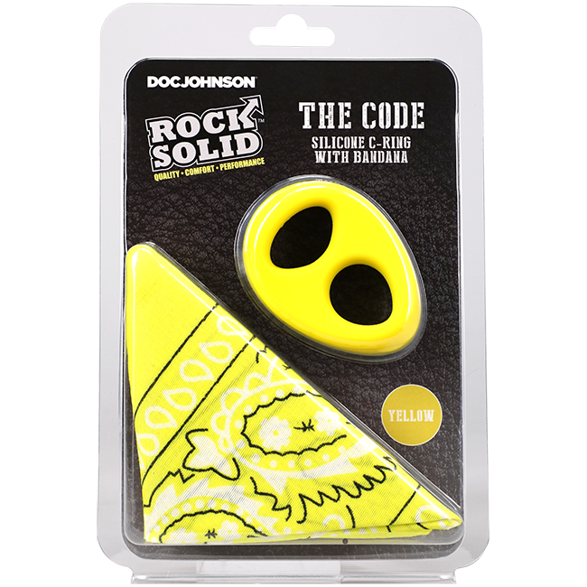 THE CODE - C-RING WITH BANDANA YELLOW/BLACK