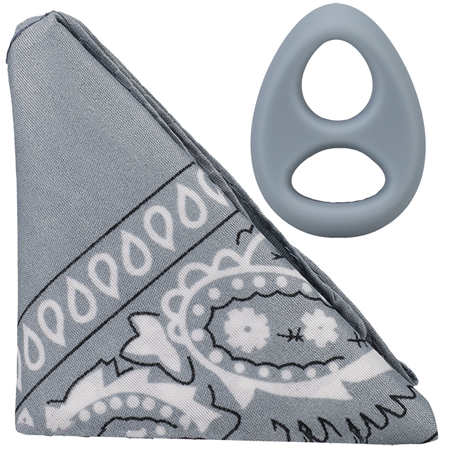 THE CODE - C-RING WITH BANDANA GREY/BLACK