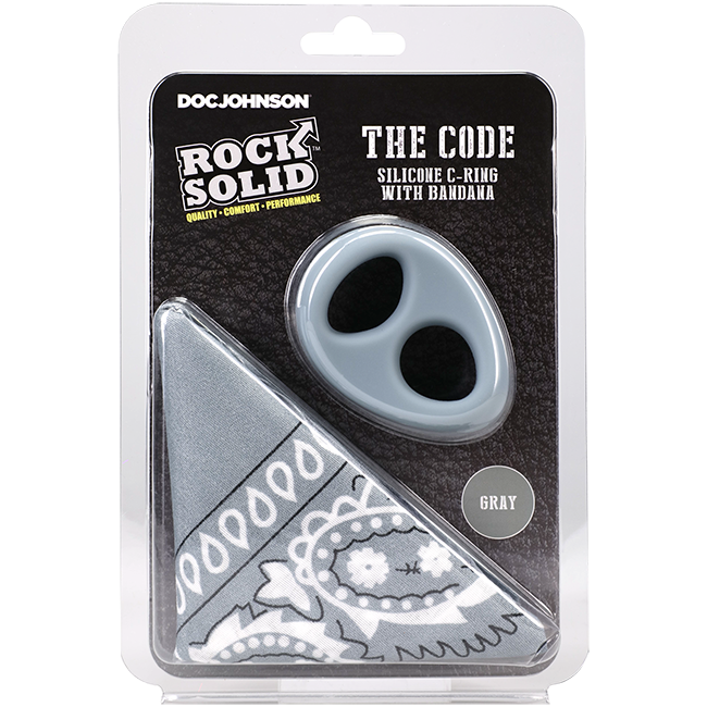 THE CODE - C-RING WITH BANDANA GREY/BLACK