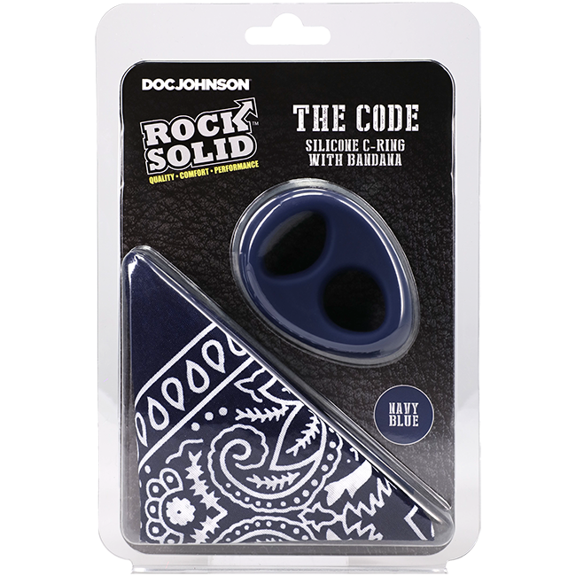 THE CODE - C-RING WITH BANDANA NAVY BLUE/BLACK