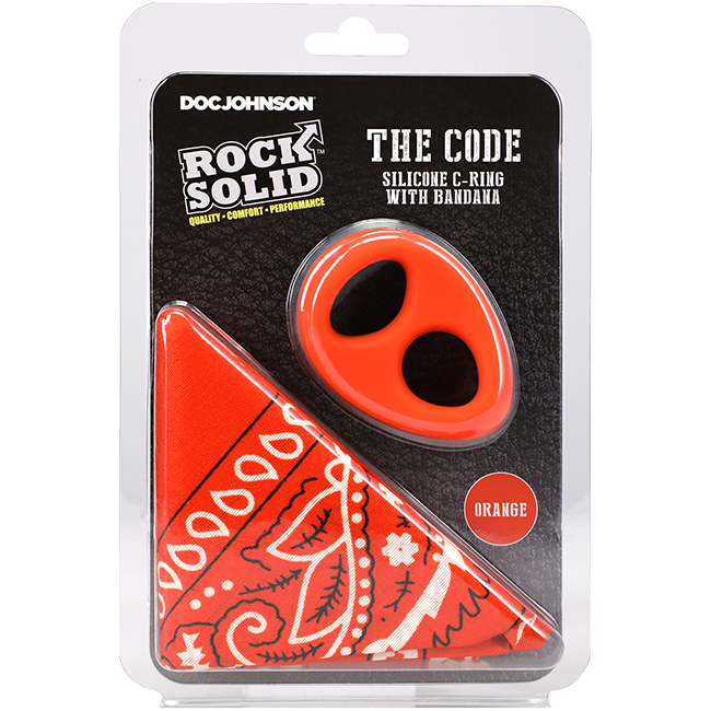 THE CODE - C-RING WITH BANDANA ORANGE/BLACK