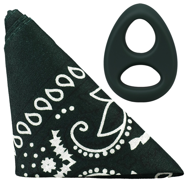 THE CODE - C-RING WITH BANDANA HUNTER GREEN/BLACK