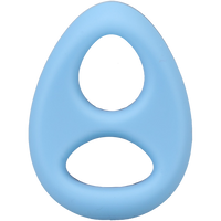 THE CODE - C-RING WITH BANDANA LIGHT BLUE/BLACK