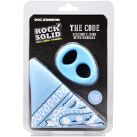 THE CODE - C-RING WITH BANDANA LIGHT BLUE/BLACK